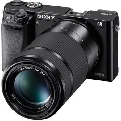 Sony Alpha 6000 schwarz mit Objektiv E PZ 16-50mm 3.5-5.6 OSS und E 55-210mm 4.5-6.3 OSS