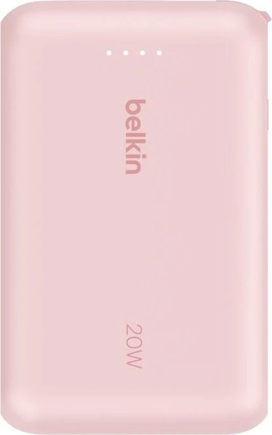 Belkin BoostCharge 10K 20W mit integriertem Kabel pink