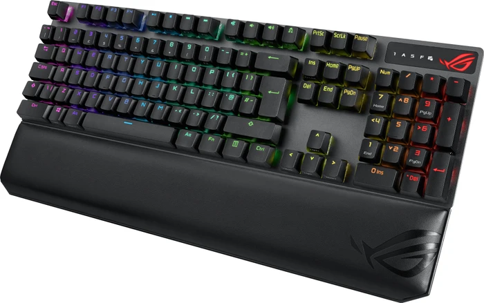 ASUS ROG Strix Scope NX Wireless Deluxe, PBT, schwarz/grau, ROG NX RED, USB/Bluetooth, DE