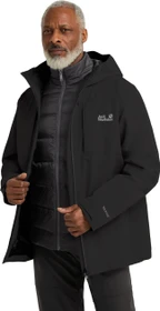 Jack Wolfskin Icecape 3in1 Down Funktionsjacke schwarz (Herren)