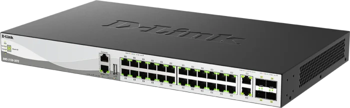 D-Link DMS-3130 Rackmount 2.5G Managed Switch, 26x RJ-45, 4x SFP28