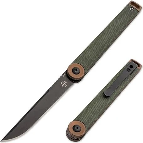 Böker Plus Kaizen Canvas Micarta Taschenmesser green