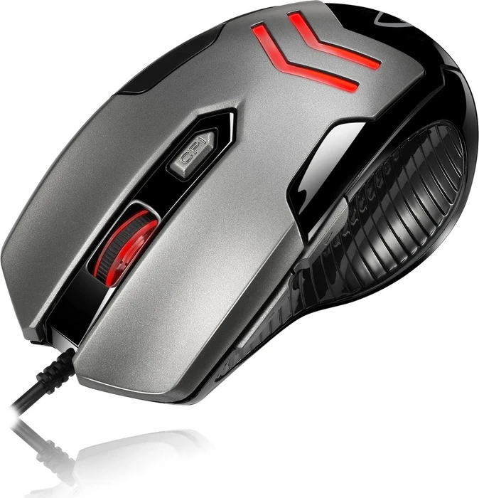 Adesso iMouse X1 Multi-Color 6 Button Gaming Mouse grau, USB