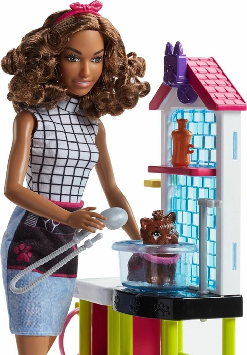 Mattel Barbie - Tierfriseurin Puppe und Spielset