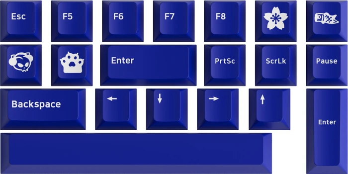 Akko 3068B Plus, Blue on White, LEDs RGB, CS Jelly PURPLE, USB/Bluetooth, DE