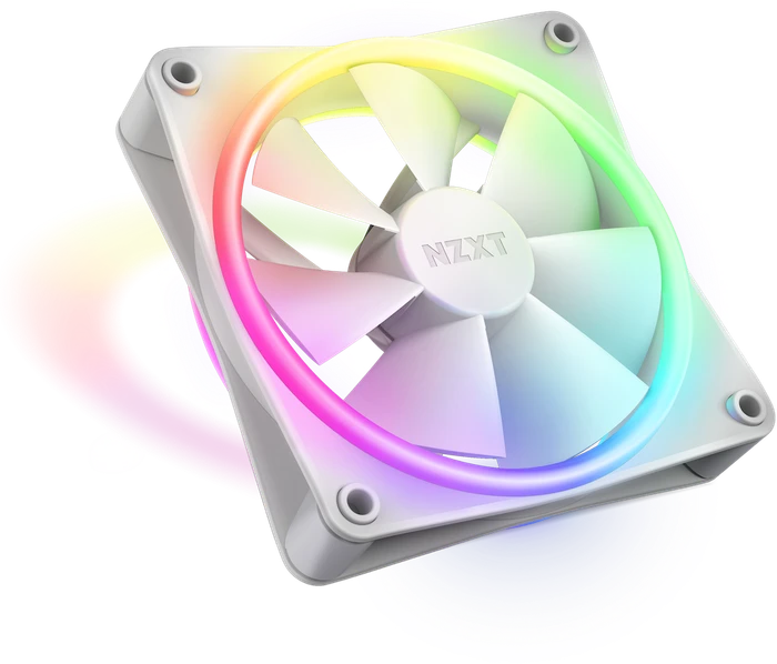 NZXT F Series F120 RGB DUO, Matte White, weiß, 120mm