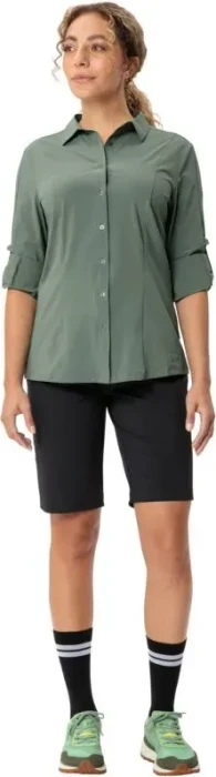 Vaude Farley Stretch Hemd langarm agave (Damen)