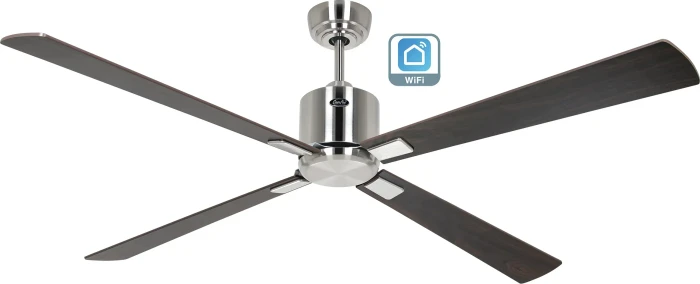 CasaFan Eco Neo III 152 BN-NB/KI WiFi Deckenventilator nuss/kirsch/chrom gebürstet