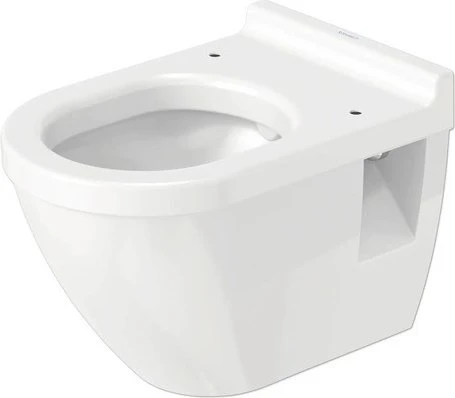 Duravit Starck 3 Wand Tiefspül WC 25270900001 wondergliss, 54 cm Ausladung, Rimless, weiß Image