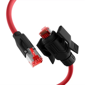 EFB Elektronik TM21 UC900 PUR Industrial-Patchkabel, Cat7/Cat6a, S/FTP, RJ-45/RJ-45, 7.5m, rot
