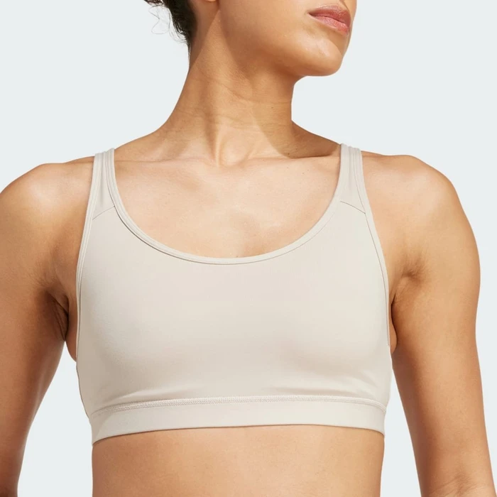 adidas All Me Essentials Medium-Support Sport-BH wonder beige (Damen)