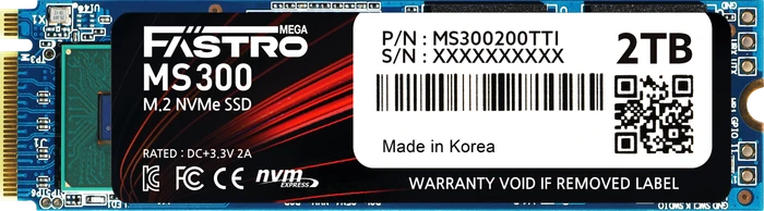 MEGA Electronics Fastro MS300 SSD 2TB, M.2 2280 / M-Key / PCIe 4.0 x4