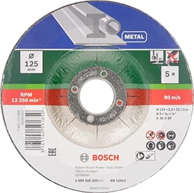 Bosch DIY A30SBF Metall Trennscheibe, 125x2.5x22.23mm, 5 Stück