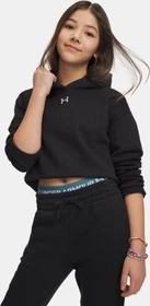 Under Armour Rival Fleece Crop Hoodie schwarz/weiß (Junior)