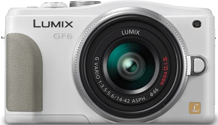 Panasonic Lumix DMC-GF6 weiß mit Objektiv Lumix G Vario 14-42mm 3.5-5.6 II ASPH OIS