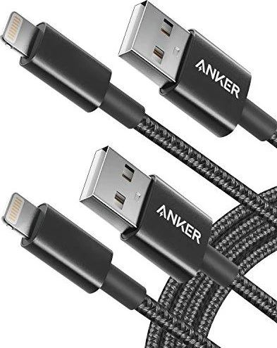 Anker Premium Nylon Lightning 1.80m schwarz