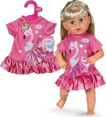 Zapf creation BABY born Mode - Kleid Flamingo 43cm