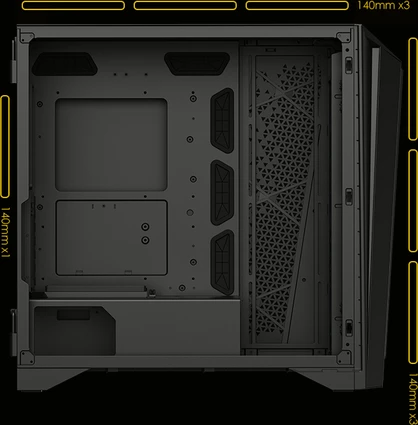 MSI MEG Prospect 700R, Glasfenster