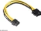 Akasa 8-Pin ATX Buchse auf 6/8-Pin PCIe Stecker Adapterkabel, 200mm, gelb schwarz Vorschaubild