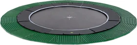 Exit Toys Dynamic mit Freezone Sicherheitsplatten 427cm Bodentrampolin schwarz
