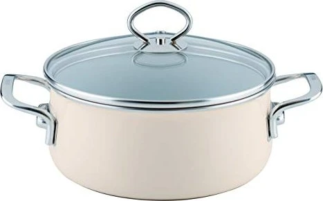 Riess Nouvelle Avorio Top 3000 Kasserolle mit Glasdeckel 20cm 2l