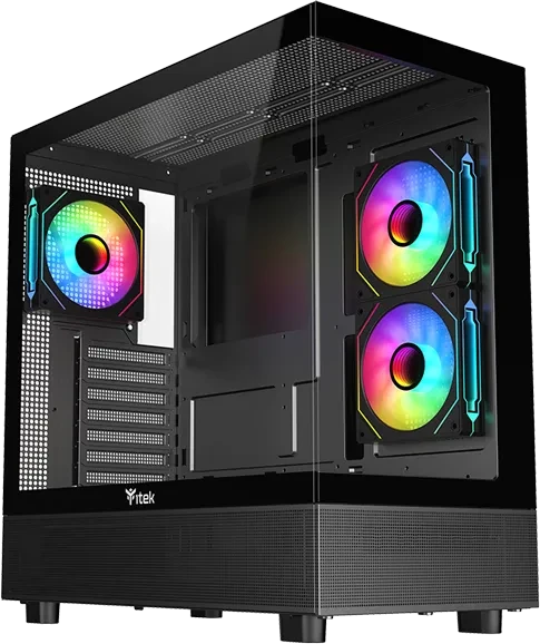 iTek Showbui 42W Black, Glasfenster