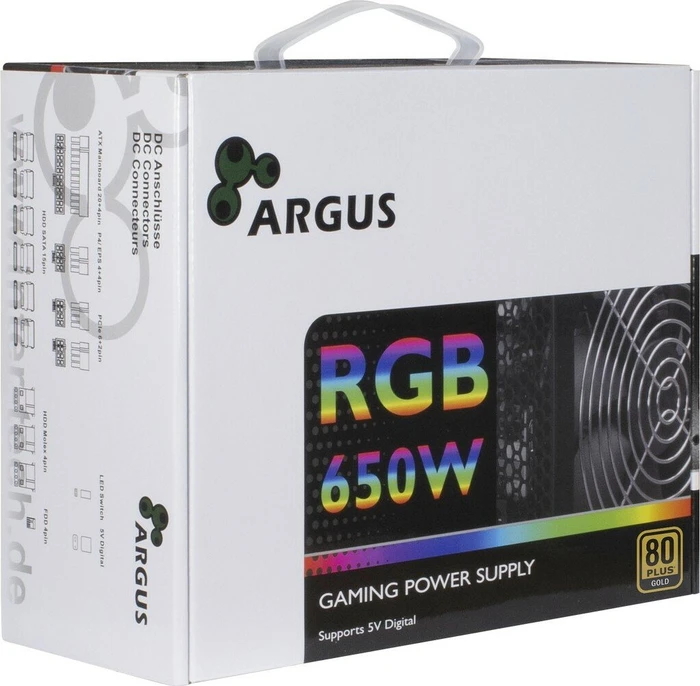 Inter-Tech Argus RGB CM II 650W, ATX 2.3