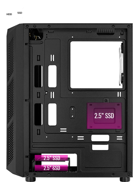 AeroCool Prime ARGB, Glasfenster