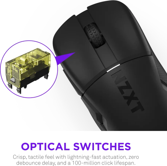 NZXT Lift Elite Wireless, 4K/8K Polling, matt schwarz, USB