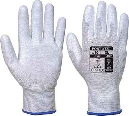 Portwest A199 ESD Arbeitshandschuhe 6/XS grau