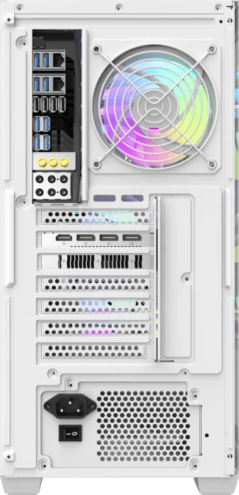 DarkFlash DS900WS White, USB-C, inkl. 4x Lüfter, Glasfenster