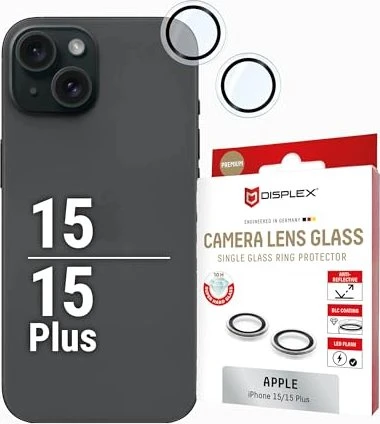 Displex Real Glass Full Cover für Apple iPhone 15 Pro Max/15 Plus