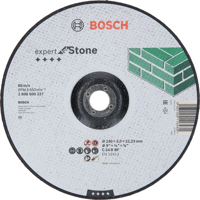 Bosch Professional C24RBF Expert for Stone Trennscheibe, 180x3x22.23mm, 1 Stück