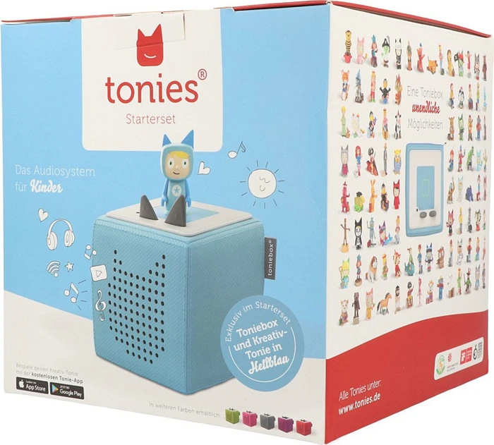 tonies Toniebox Kreativ-Tonie Starterset hellblau