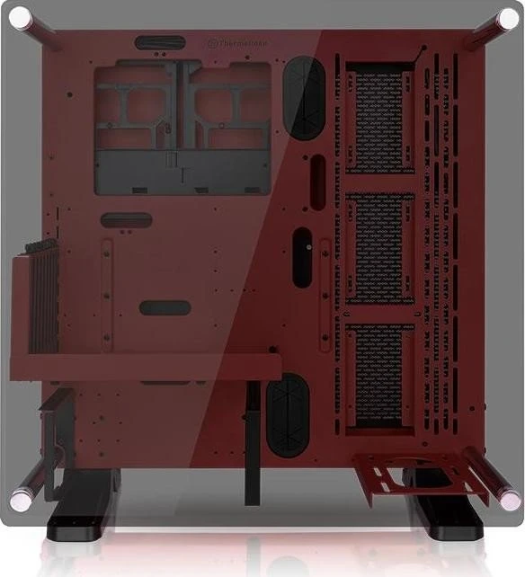 Thermaltake Core P3 Tempered Glass Red Edition, weiß, Glasfenster