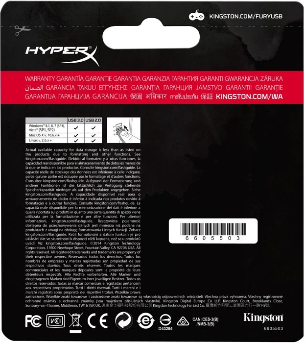 Kingston DataTraveler FURY 64GB, USB-A, USB 3.2 Gen 1×1