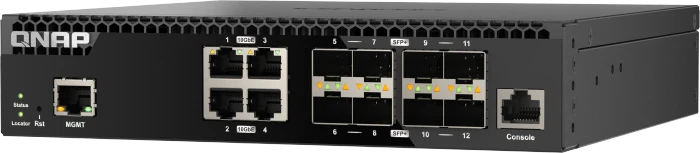 QNAP QSW-M3200R Desktop 10G Managed Switch, 8x SFP+, 4x RJ-45