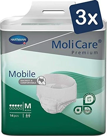 Hartmann MoliCare Premium Mobile 5 Tropfen Schutzhose Größe M, 42 Stück