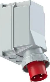PCE CEE-Wandgerätestecker 125A 3p 9h IP67 POWER TWIST
