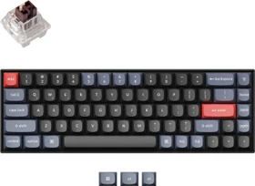 Keychron K6 Pro, PBT, schwarz, LEDs RGB, hot-swap, Keychron K Pro BROWN, USB/Bluetooth, US