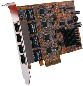 Exsys LAN-Adapter, 4x RJ-45, PCIe x4