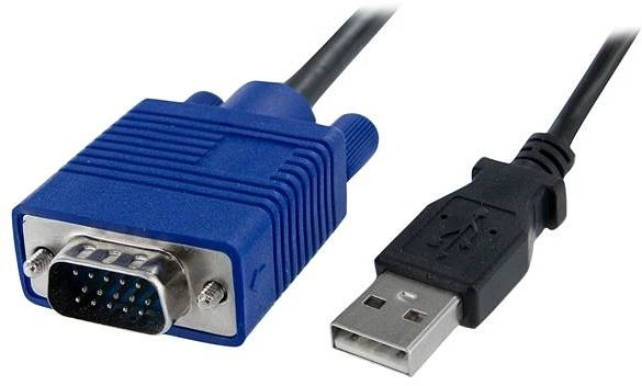 StarTech KVM Console to Laptop USB 2.0 Portable Crash Cart Adapter with File Transfer & Video Capture