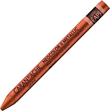 Caran d'Ache Neocolor II Aquarelle Wachskreide, bronze, 10er-Pack
