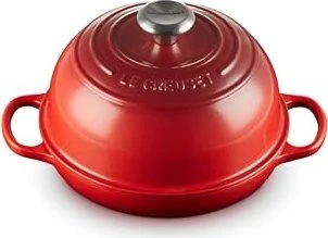 Le Creuset Signature Gusseisen Brot Bräter rund 24cm 1.6l kirschrot