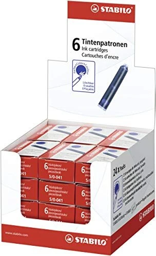 STABILO Tintenpatrone Standard-Tintenpatrone blau, 6er-Pack