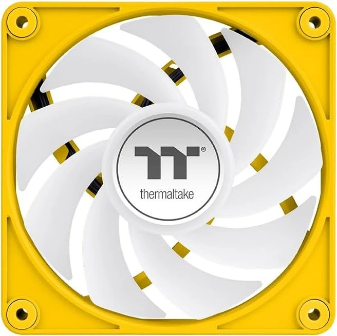 Thermaltake CT120 EX ARGB Sync Reverse Bumblebee, gelb/weiß, 120mm, 3er-Pack