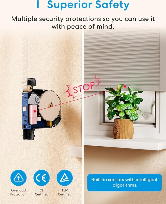 Meross Matter Rolladen Gurtwickler Elektrisch Unterputz, Smart Home Rolladenantrieb