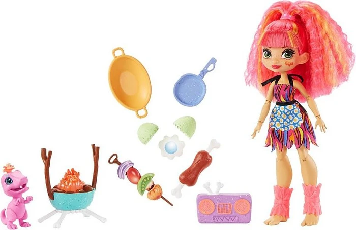 Mattel Cave Club - Grillspaß Spielset mit Emberly Puppe