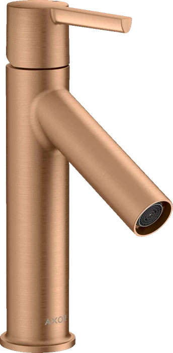 Hansgrohe Axor Starck Einhebel-Waschtischmischer 100 mit Hebelgriff und Ablaufgarnitur brushed bronze