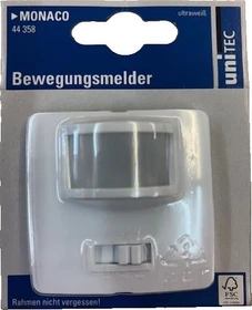 uniTEC MONACO Serie 202 UP-Bewegungsmelder, ultraweiß